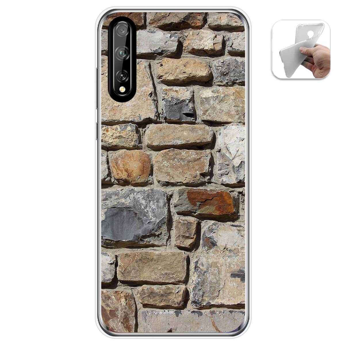 Funda Gel Tpu para Huawei P Smart S / Y8p diseño Ladrillo 03 Dibujos