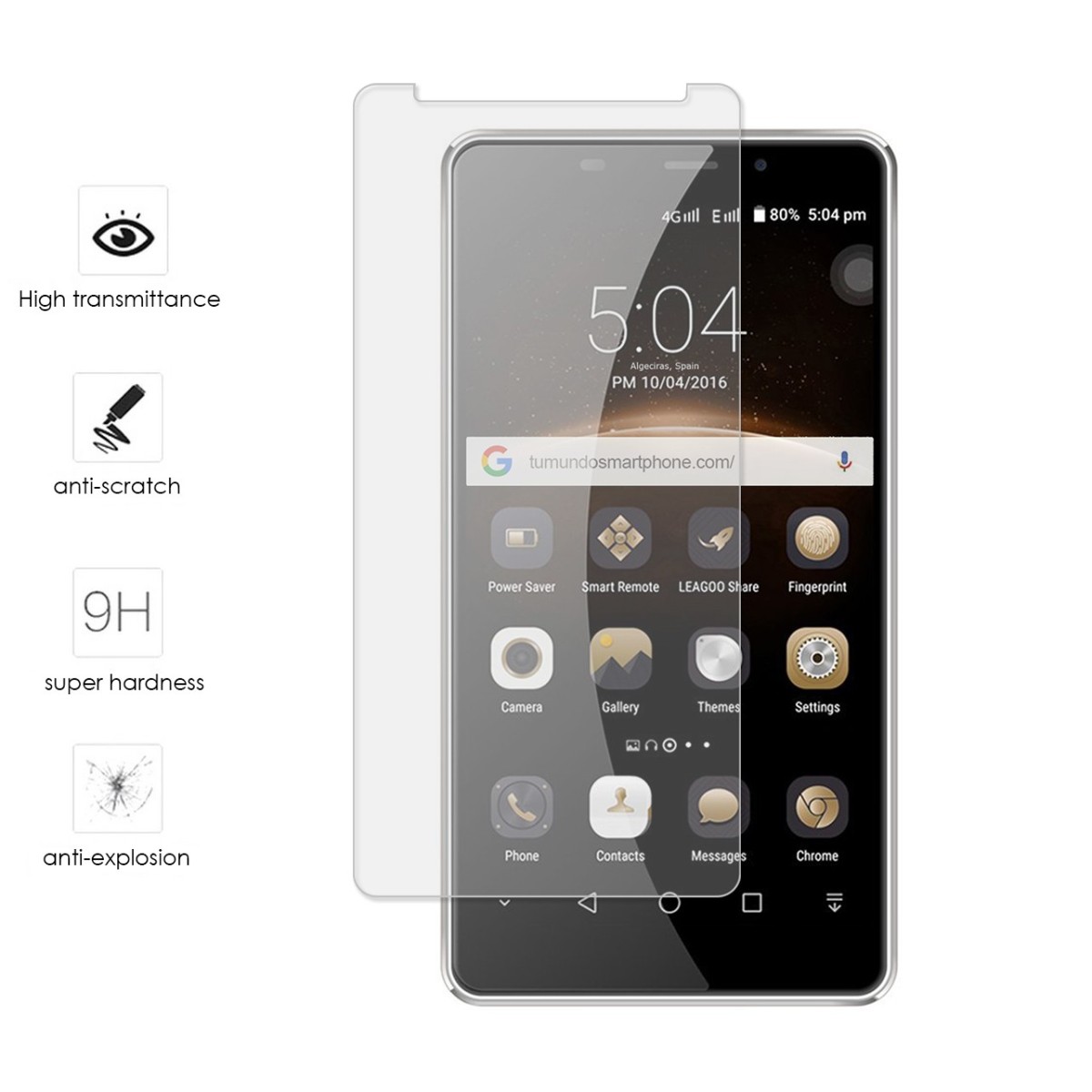 Protector Cristal Templado para Leagoo M8 / M8 Pro Vidrio