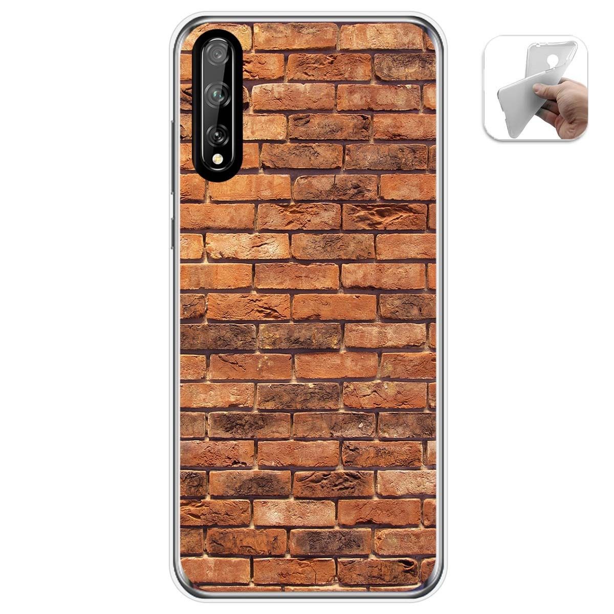 Funda Gel Tpu para Huawei P Smart S / Y8p diseño Ladrillo 04 Dibujos