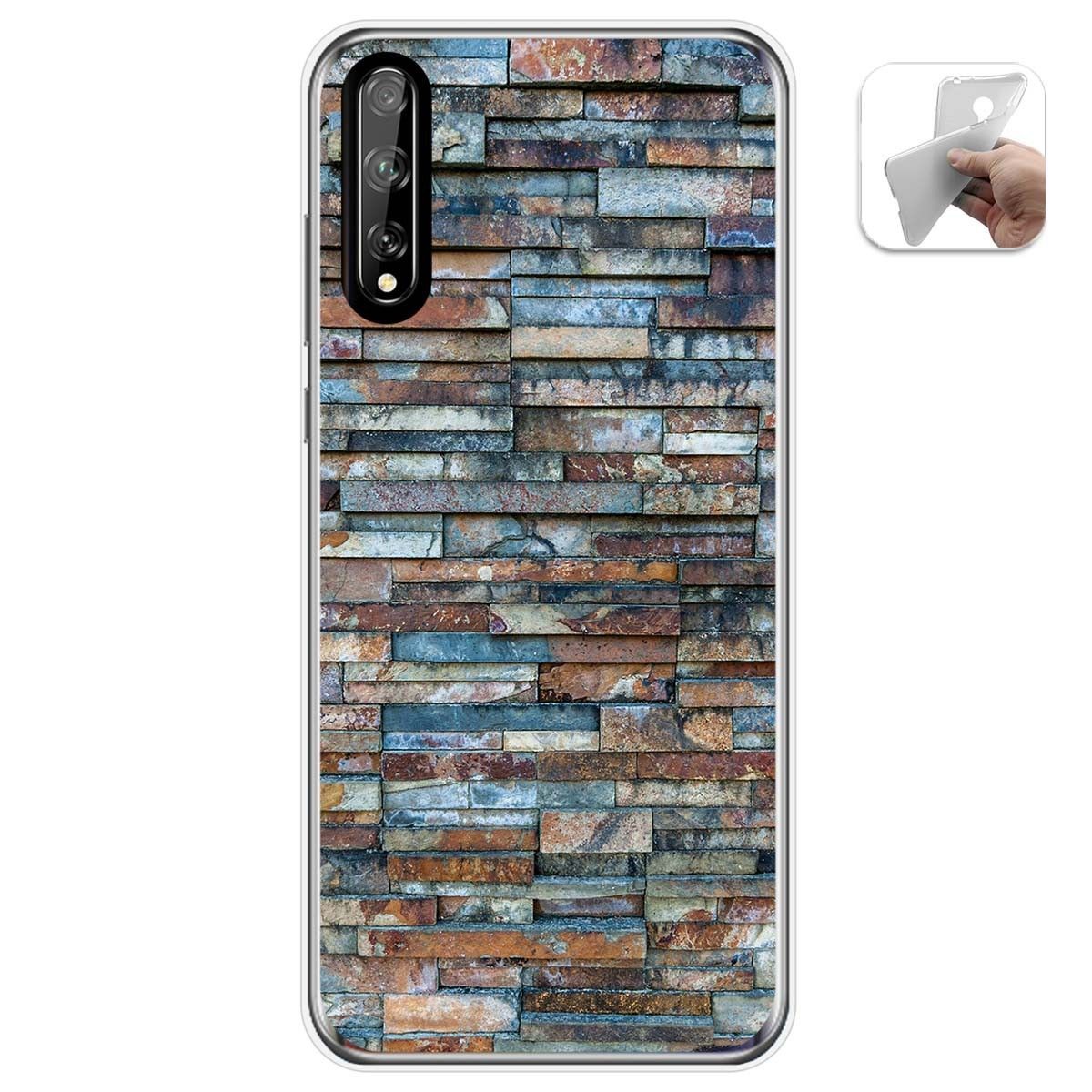 Funda Gel Tpu para Huawei P Smart S / Y8p diseño Ladrillo 05 Dibujos