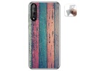 Funda Gel Tpu para Huawei P Smart S / Y8p diseño Madera 10 Dibujos