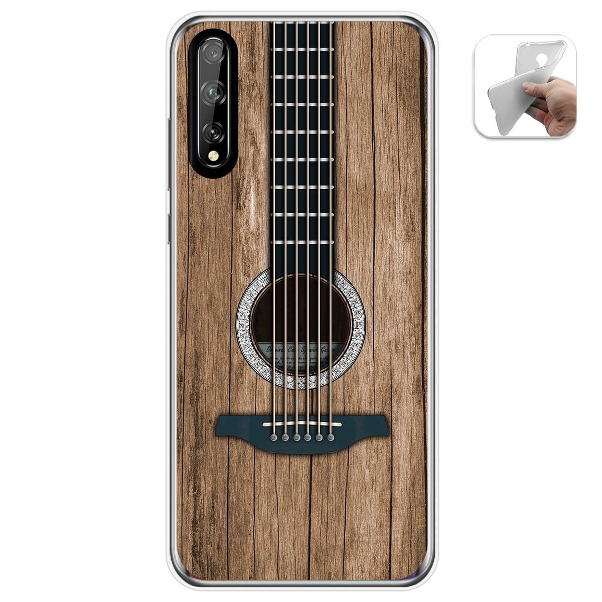Funda Gel Tpu para Huawei P Smart S / Y8p diseño Madera 11 Dibujos