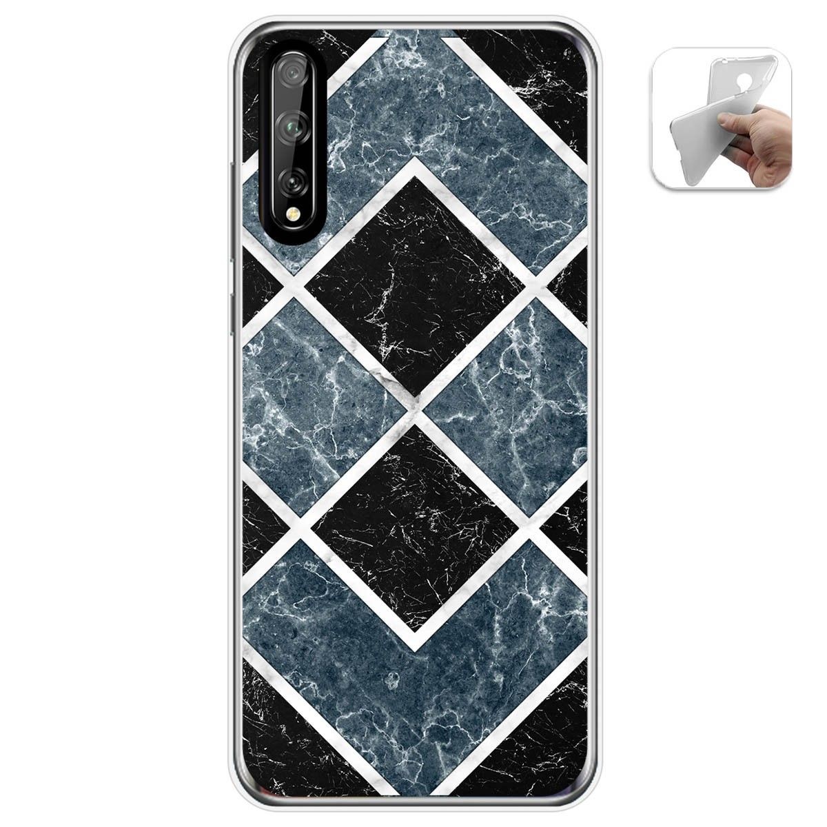 Funda Gel Tpu para Huawei P Smart S / Y8p diseño Mármol 06 Dibujos