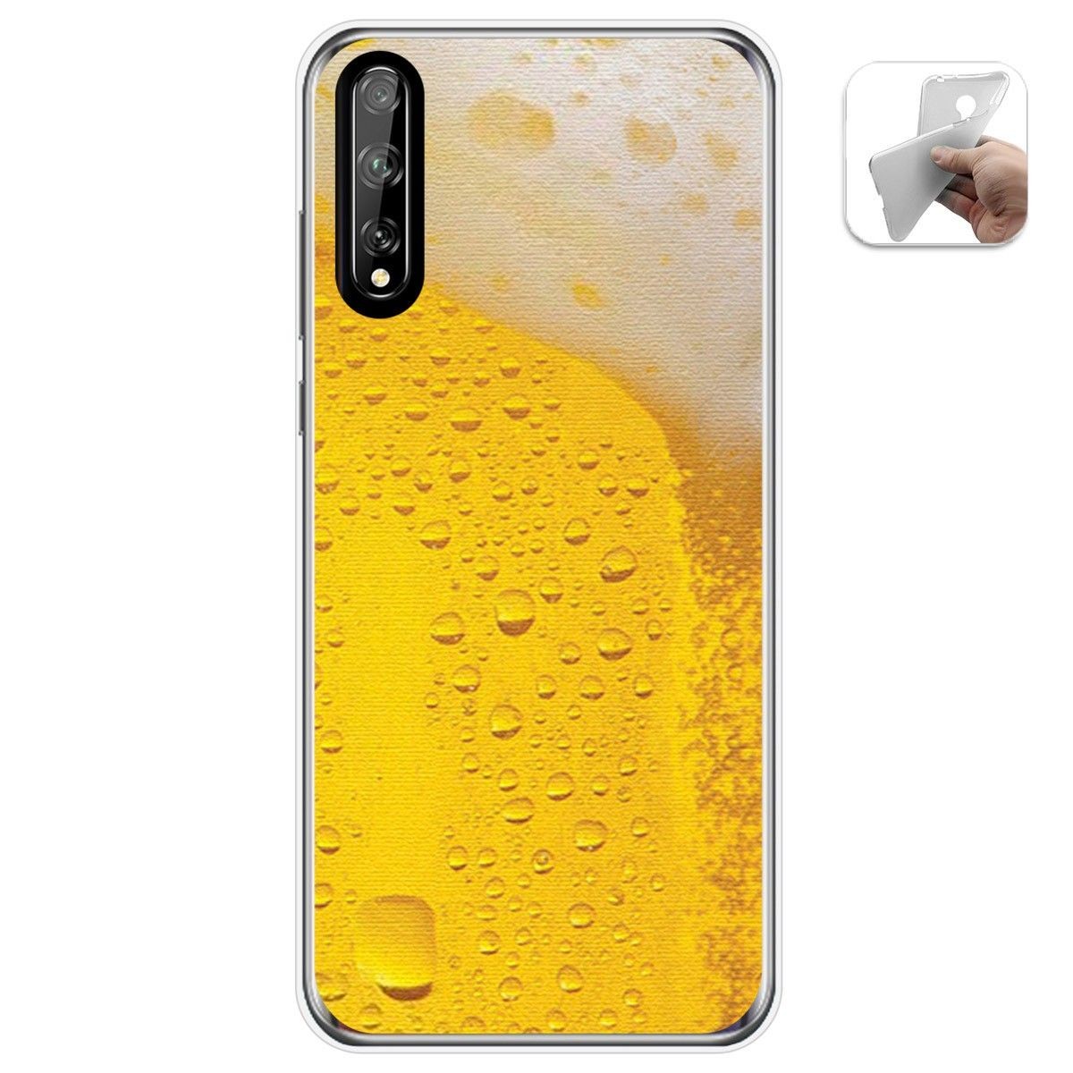 Funda Gel Tpu para Huawei P Smart S / Y8p diseño Cerveza Dibujos