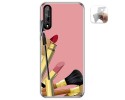 Funda Gel Tpu para Huawei P Smart S / Y8p diseño Brochas Dibujos