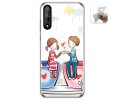 Funda Gel Tpu para Huawei P Smart S / Y8p diseño Café Dibujos