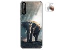 Funda Gel Tpu para Huawei P Smart S / Y8p diseño Elefante Dibujos