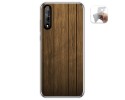 Funda Gel Tpu para Huawei P Smart S / Y8p diseño Madera Dibujos