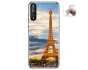 Funda Gel Tpu para Huawei P Smart S / Y8p diseño Paris Dibujos