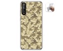 Funda Gel Tpu para Huawei P Smart S / Y8p diseño Sand Camuflaje Dibujos