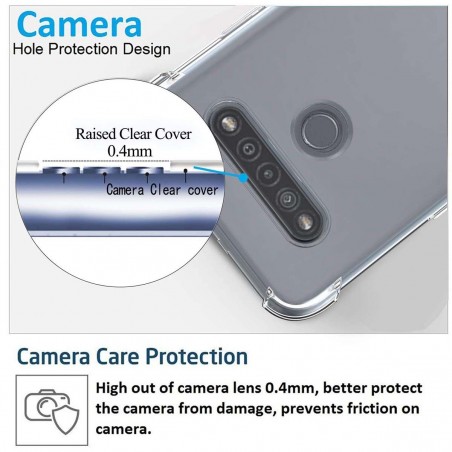Funda Gel Tpu Anti-Shock Transparente para Lg K41s