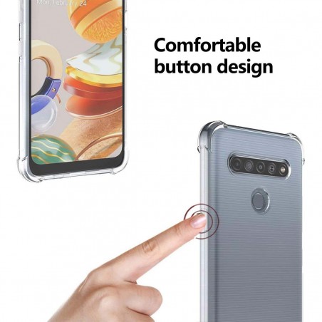 Funda Gel Tpu Anti-Shock Transparente para Lg K61
