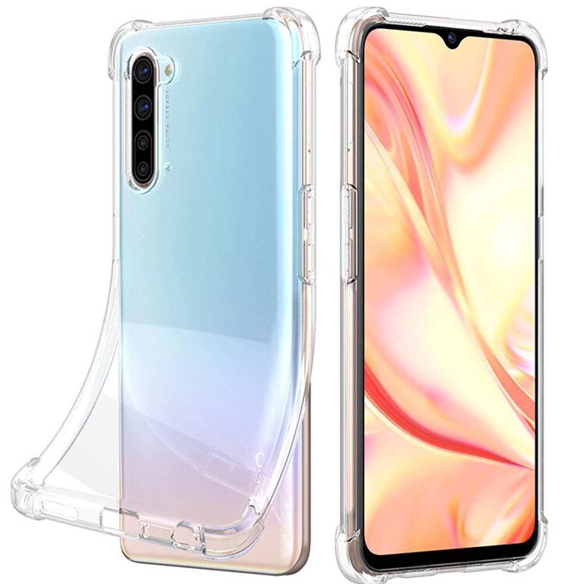 Funda Gel Tpu Anti-Shock Transparente para Oppo Find X2 Lite
