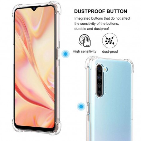 Funda Gel Tpu Anti-Shock Transparente para Oppo Find X2 Lite
