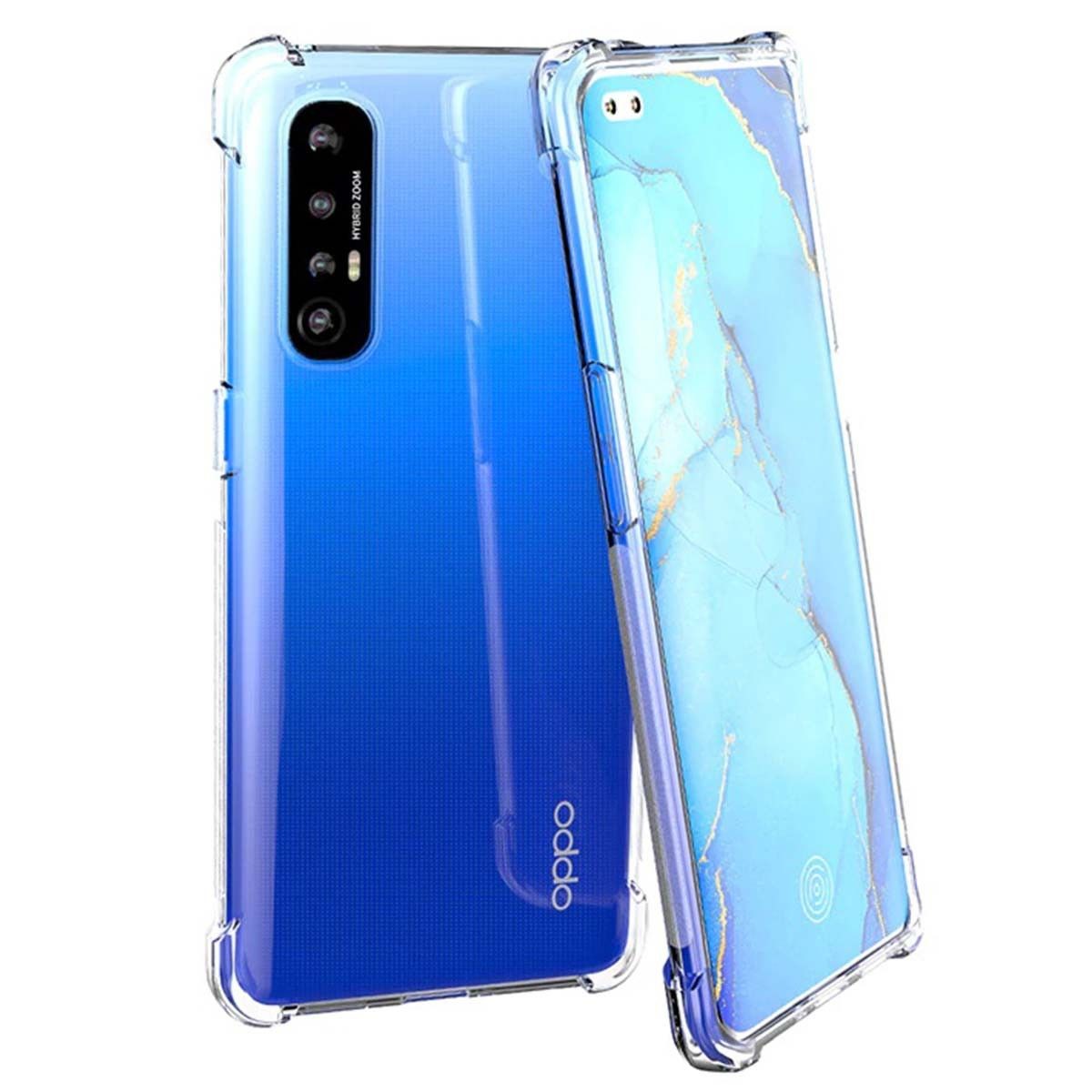 Funda Gel Tpu Anti-Shock Transparente para Oppo Find X2 Neo
