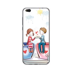 Funda Gel Tpu para Xiaomi Mi 5C Diseño Cafe Dibujos