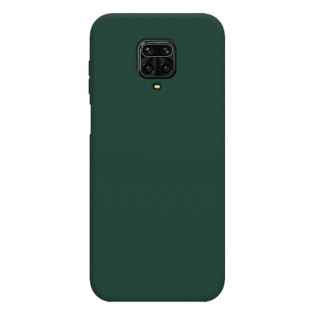 Funda Silicona Líquida Ultra Suave para Xiaomi Redmi Note 9S / Note 9 Pro color Verde Oscura