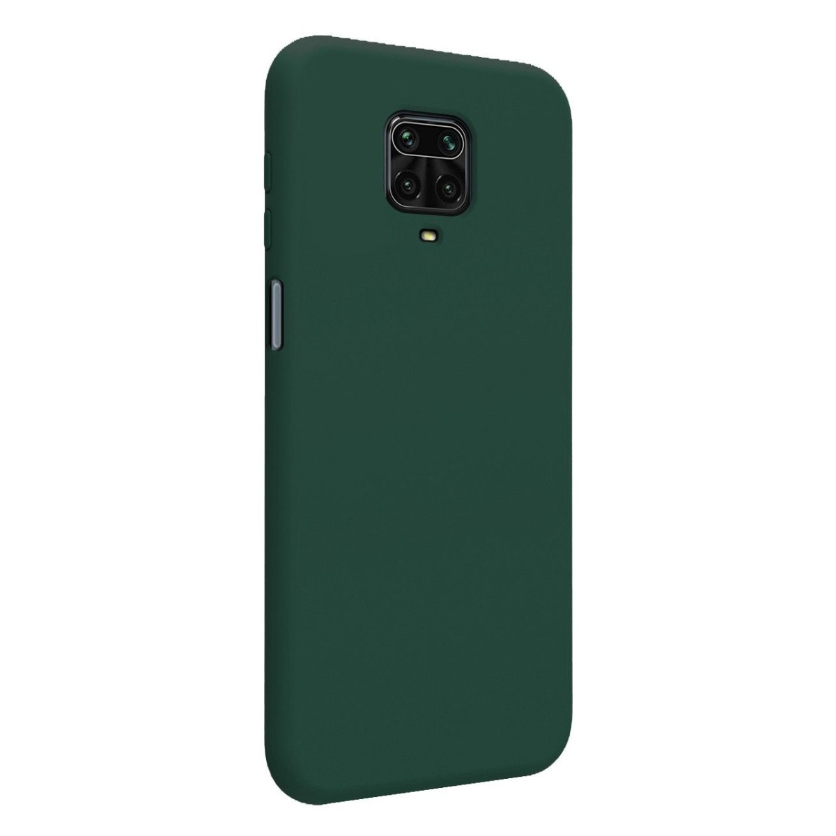 Funda Silicona Líquida Ultra Suave para Xiaomi Redmi Note 9S / Note 9 Pro color Verde Oscura