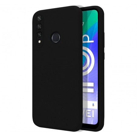 Funda Silicona Líquida Ultra Suave para Huawei Y6p color Negra