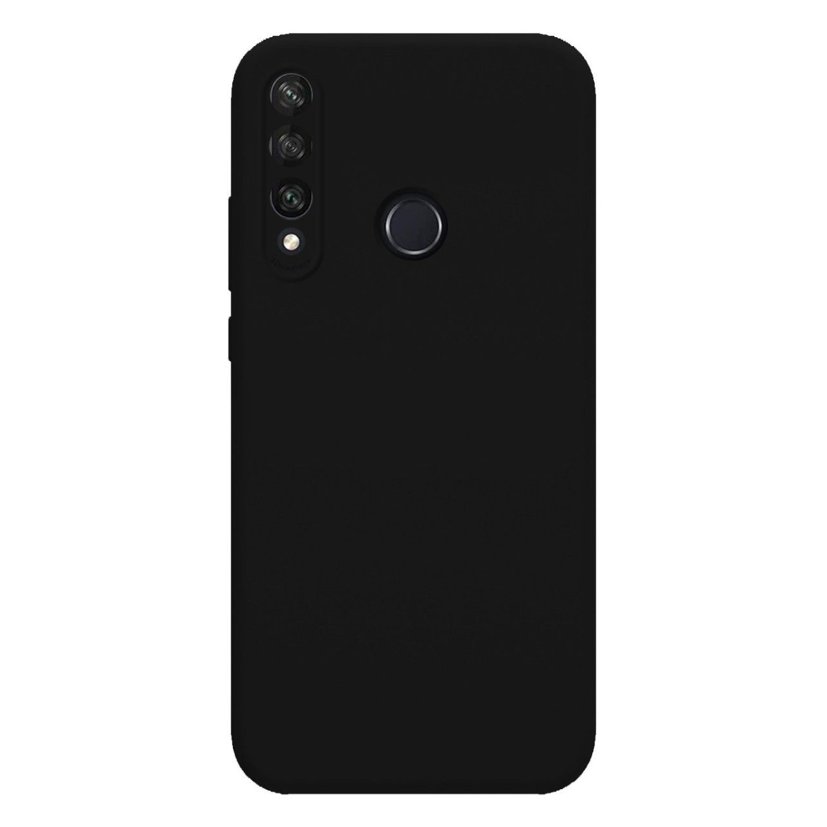 Funda Silicona Líquida Ultra Suave para Huawei Y6p color Negra