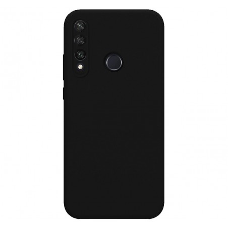Funda Silicona Líquida Ultra Suave para Huawei Y6p color Negra