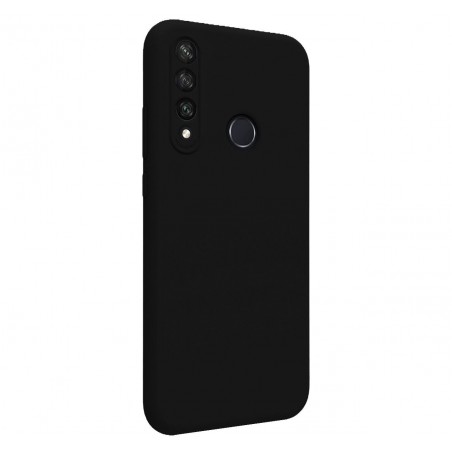 Funda Silicona Líquida Ultra Suave para Huawei Y6p color Negra