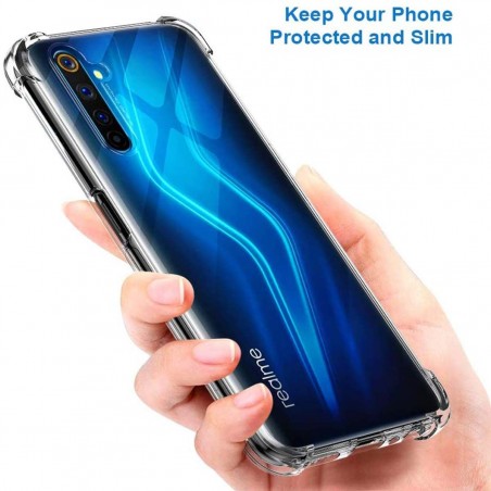 Funda Gel Tpu Anti-Shock Transparente para Realme 6 Pro