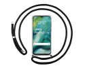 Funda Colgante Transparente para Oppo Find X2 Lite con Cordon Negro