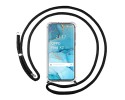 Funda Colgante Transparente para Oppo Find X2 Neo con Cordon Negro