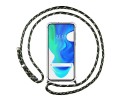 Funda Colgante Transparente para Xiaomi POCO F2 Pro con Cordon Verde / Dorado