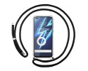 Funda Colgante Transparente para Realme 6 Pro con Cordon Negro