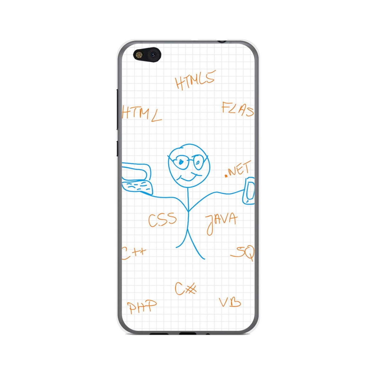 Funda Gel Tpu para Xiaomi Mi 5C Diseño Informatico Dibujos