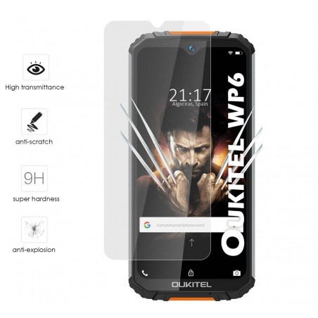 Protector Cristal Templado para Oukitel Wp6 Vidrio