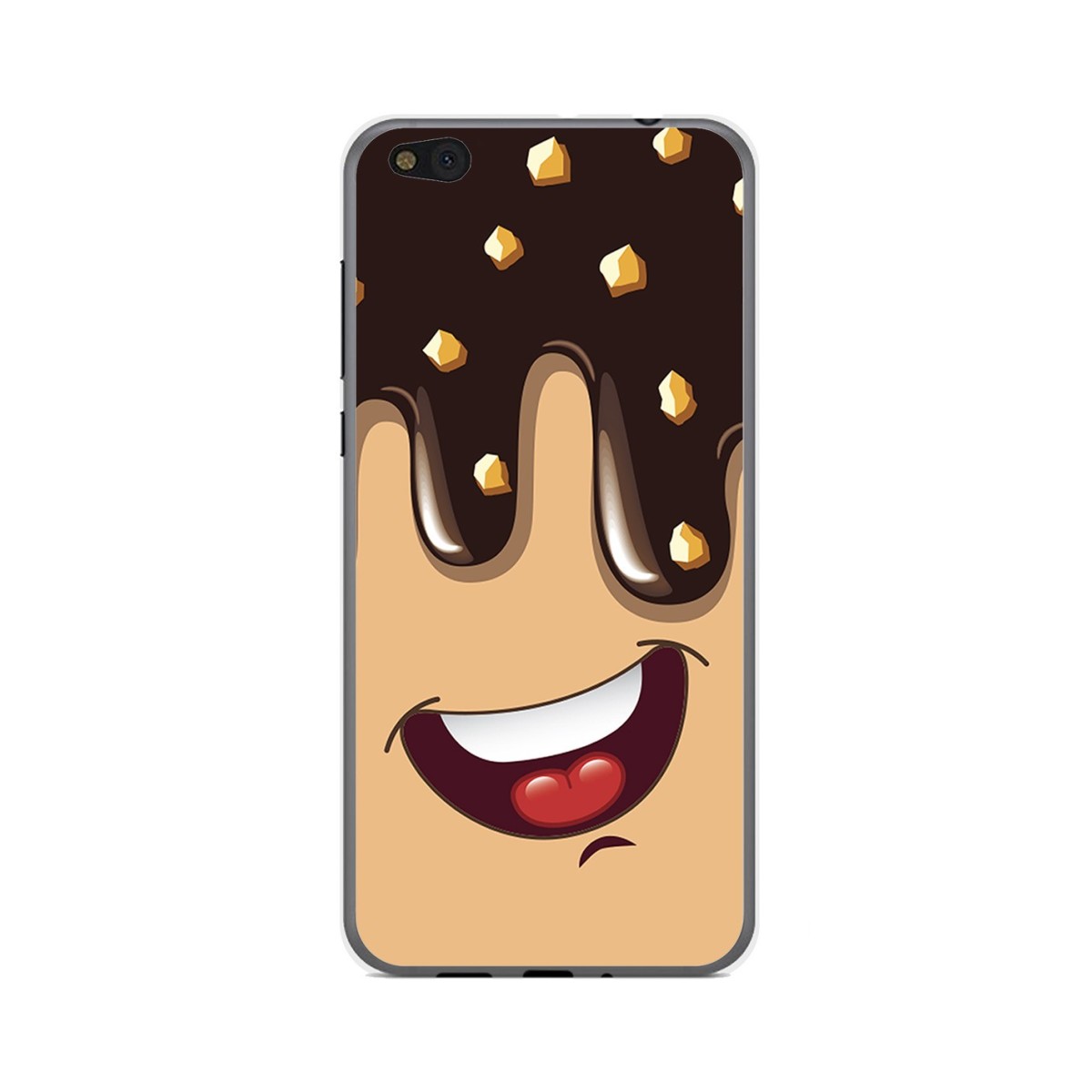 Funda Gel Tpu para Xiaomi Mi 5C Diseño Helado Chocolate Dibujos
