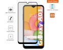 Protector Cristal Templado Completo 5D Full Glue Negro para Samsung Galaxy A01