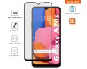 Protector Cristal Templado Completo 5D Full Glue Negro para Samsung Galaxy A20s