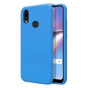 Funda Silicona Líquida Ultra Suave para Samsung Galaxy A10s color Azul Celeste