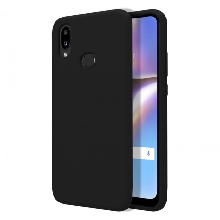 Funda Silicona Líquida Ultra Suave para Samsung Galaxy A10s color Negra
