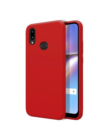 Funda Silicona Líquida Ultra Suave para Samsung Galaxy A10s color Roja