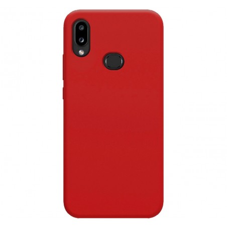 Funda Silicona Líquida Ultra Suave para Samsung Galaxy A10s color Roja
