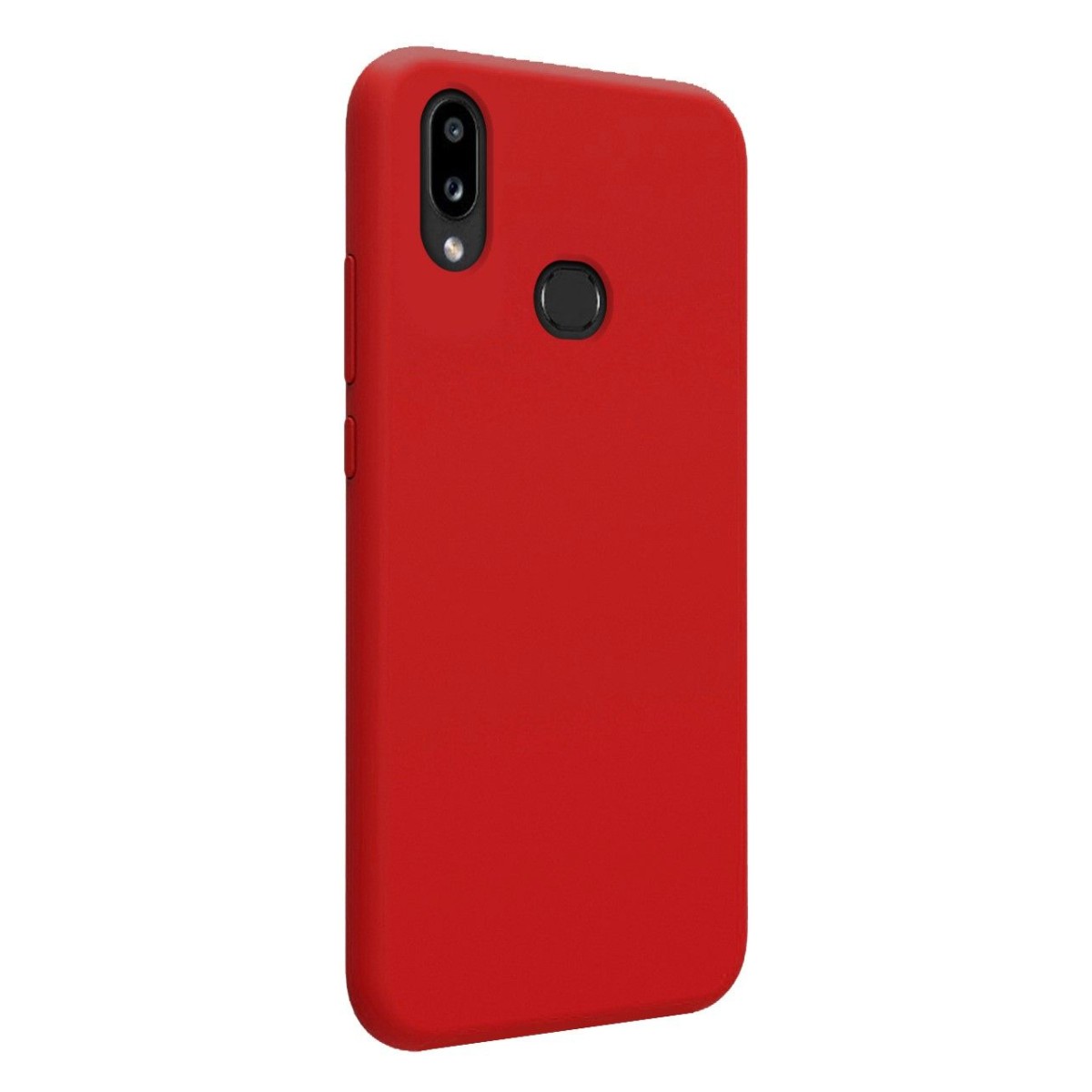 Funda Silicona Líquida Ultra Suave para Samsung Galaxy A10s color Roja