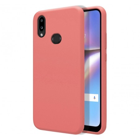 Funda Silicona Líquida Ultra Suave para Samsung Galaxy A10s color Rosa
