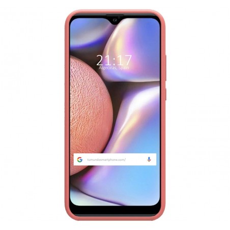 Funda Silicona Líquida Ultra Suave para Samsung Galaxy A10s color Rosa
