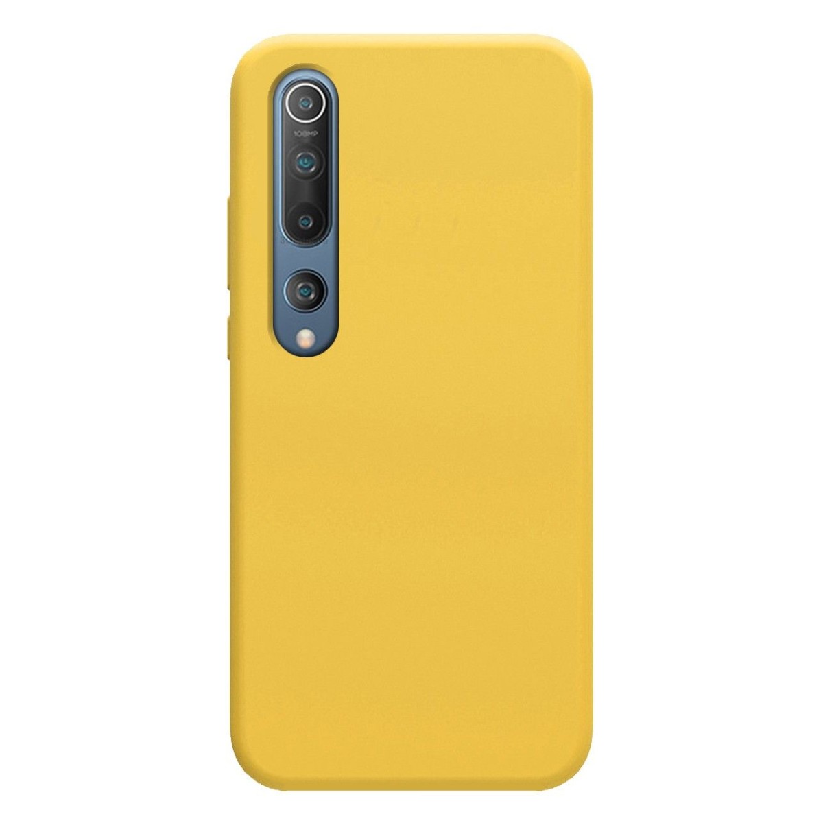 Funda Silicona Líquida Ultra Suave para Xiaomi Mi 10 / Mi 10 Pro color Amarilla