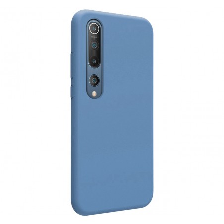 Funda Silicona Líquida Ultra Suave para Xiaomi Mi 10 / Mi 10 Pro color Azul Celeste