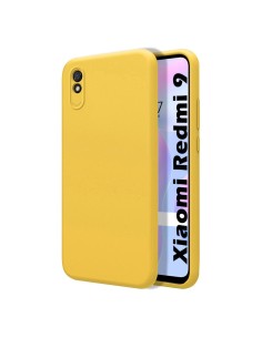 Funda Silicona Líquida Ultra Suave para Xiaomi Redmi 9A / 9AT color Amarilla