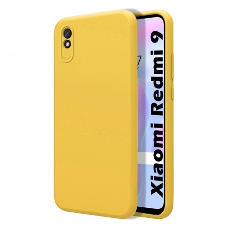 Funda Silicona Líquida Ultra Suave para Xiaomi Redmi 9A / 9AT color Amarilla