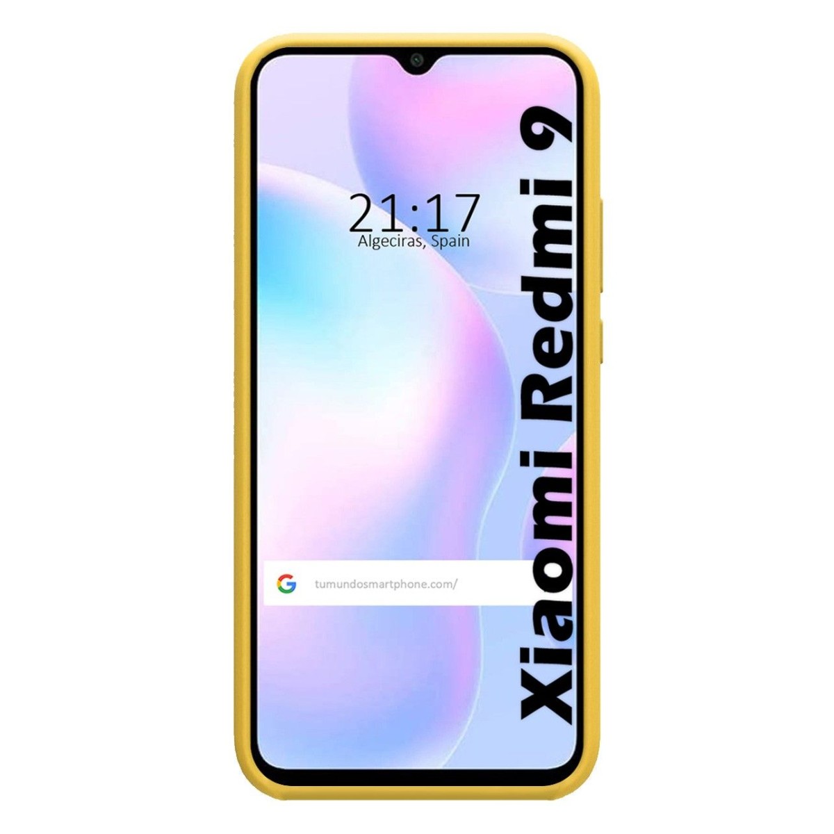 Funda Silicona Líquida Ultra Suave para Xiaomi Redmi 9A / 9AT color Amarilla