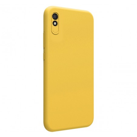 Funda Silicona Líquida Ultra Suave para Xiaomi Redmi 9A / 9AT color Amarilla
