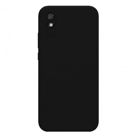 Funda Silicona Líquida Ultra Suave para Xiaomi Redmi 9A / 9AT color Negra